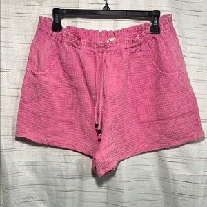 JODIFL High Waist Pink Women's Shorts